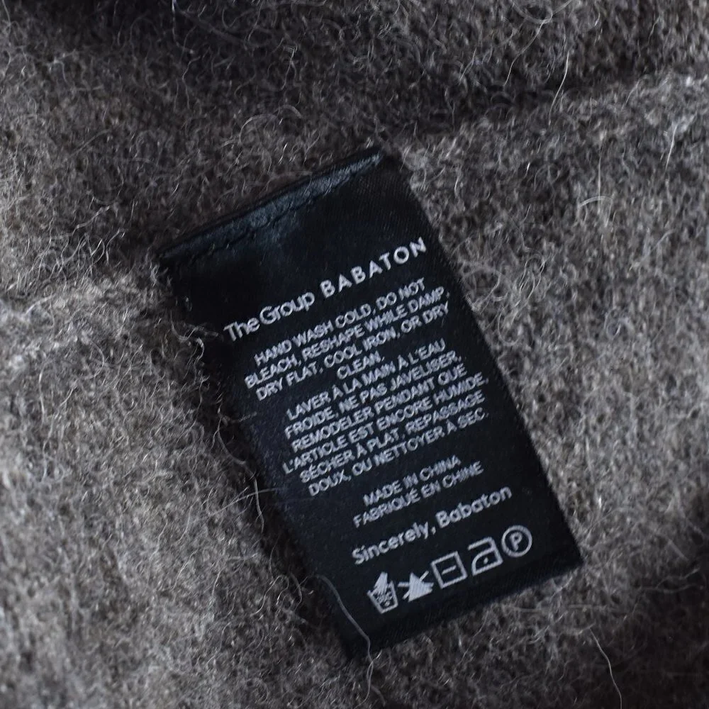 The Group Babaton Plutarch Knit Alpaca Wool Blend Turtleneck Sweater XS - Picture 8 of 8